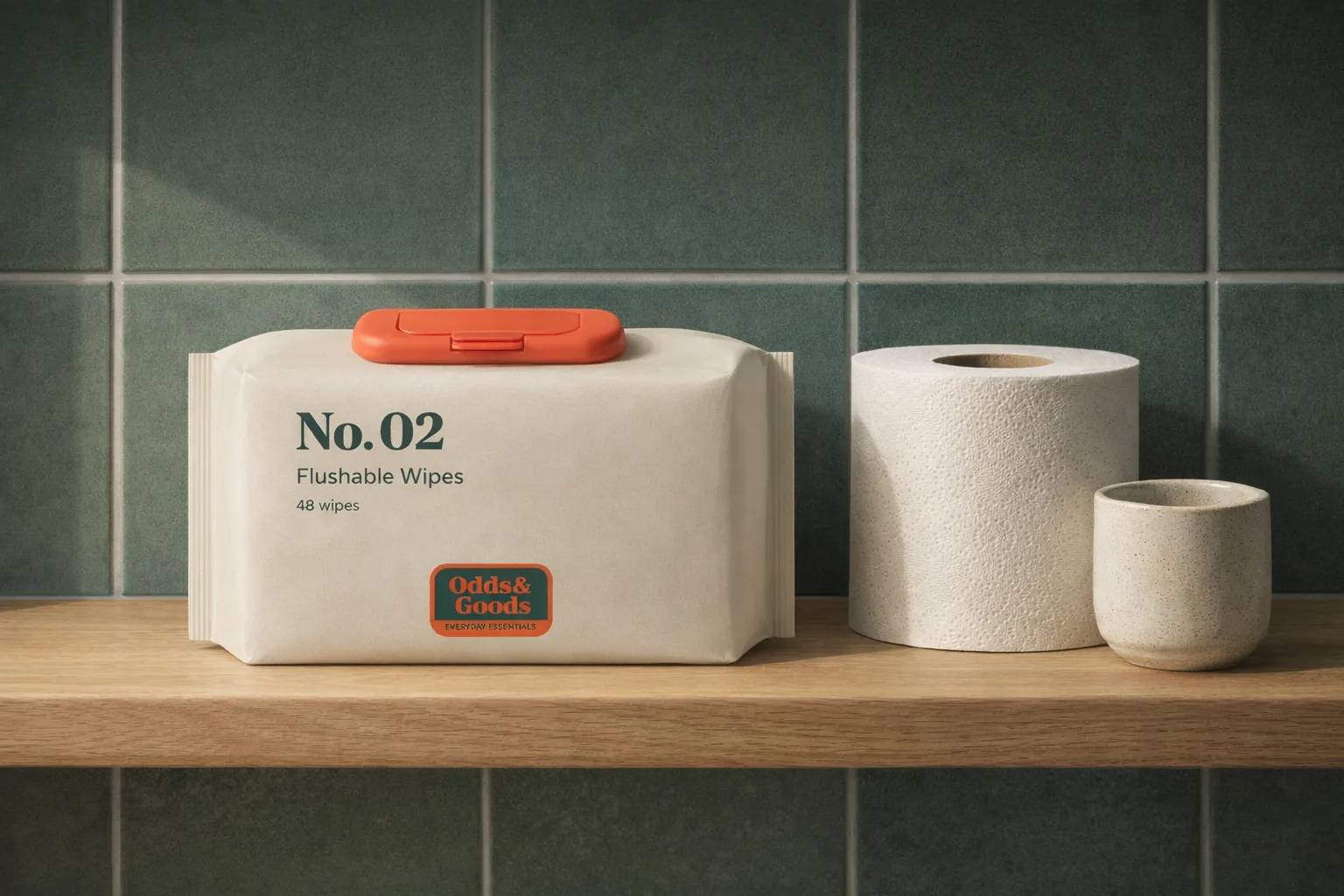 No. 02 on a bathroom ledge.